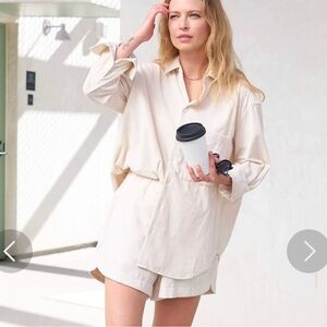 AYR STAYCATION SHORT IN CREAM CORDUROY